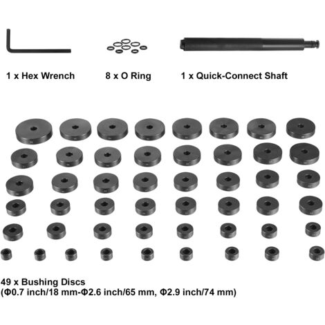 Set 10 Pezzi Estrattore Cuscinetti Ruota - 9 Misure Per Auto E Fai Da Te - Foto 8
