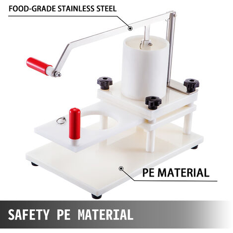 VEVOR Hamburgatrice Diametro 110mm/4,3pollici Hamburger Pressa Manuale  Macchina per Hamburger Tortino per Hamburger Commerciale