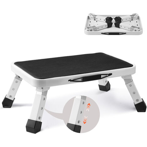 Sgabello Portatile 9cm Antiscivolo QWORK - Capacità 220kg Per Anziani, Doccia, Auto - Foto 5