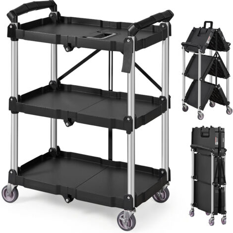 Carrello Pieghevole Con Piattaforma – Capacità 500 Kg, Ruote Girevoli 360°, 91x61 Cm, Per Traslochi E Deposito