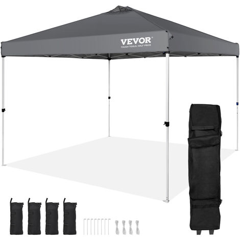 Gazebo Pop-up DWVO 3x3 Metri - Pieghevole, Resistente, Tetto In Oxford Con Fodera PU, Altezza Regolabile, Per Giardino, Spiaggia, Feste