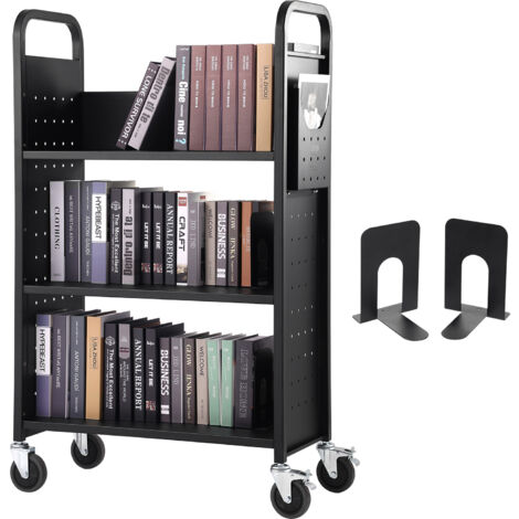 Carrello Utilitario Luxor STC222-B A 3 Ripiani, Nero, In Polietilene, 24x18
