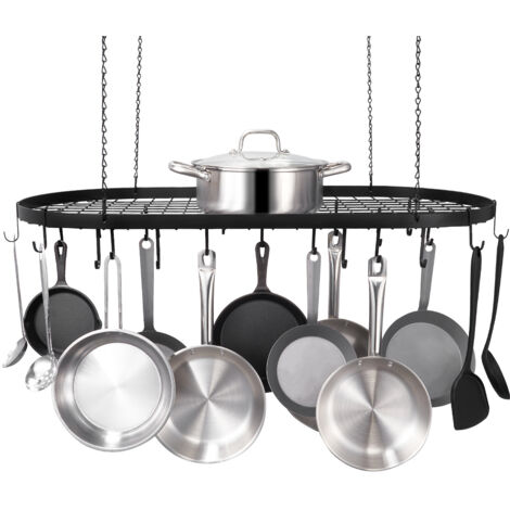 Portabicchieri da vino da appendere, decorazione da soffitto, per bar, ristoranti, cucine, calici, altezza regolabile, nero (dimensioni: 120 cm x 30 cm