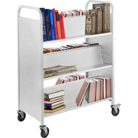 Carrello con ruote bloccabili struttura metallica, Carrello bar con