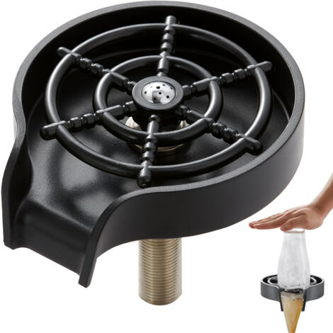 VEVOR Lavabicchieri in Acciaio Inox Sciacquatrice Lavabicchieri Scarico
