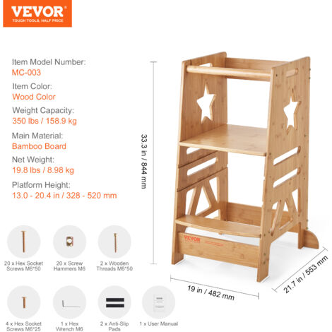 Scaletta Per Bambini Bebeconfort - 2 Gradini, Antiscivolo, Portatile, Per Lavandino E Igiene - Foto 2