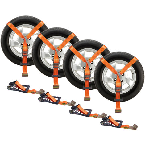 Kit Cinghie Ancoraggio VEVOR Per Auto – 2 X 3m, Carico 2500kg Per Moto, ATV, SUV, Rimorchio - 6