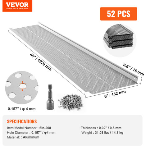 Spazzola Per Grondaie Forega 34.5m - 30 Pezzi, Ø12cm, Resistente UV, Anti Foglie - Foto 6