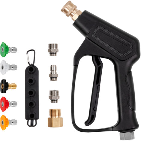 Adattatore Per Idropulitrice M22, Maschio 15mm A Femmina 14mm, In Ottone Massiccio, 4500 PSI, Per Sun Joe, AR Blue, Stanley E Altri - 2