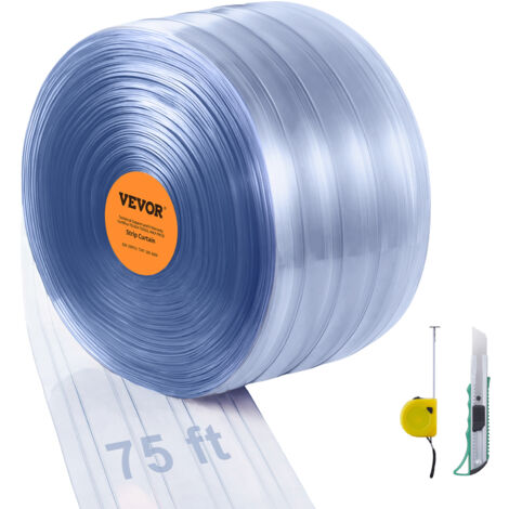 Tenda A Strisce In PVC Trasparente - 75x210cm, Impermeabile, Per Box Auto E Negozi - Foto 4