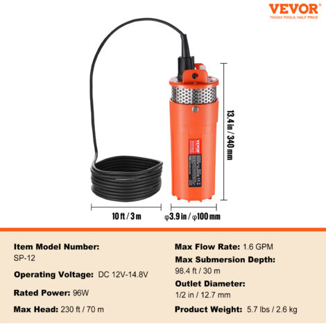 E Recensioni Per VEVOR Pompa Sommergibile Per Pozzi Profondi - Foto 2