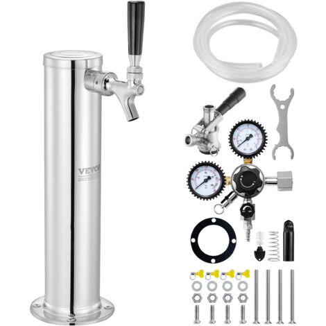 Attacco Fusto Birra Tipo S G5/8 In Ottone E Acciaio Inox – Con Valvola Limitatrice Di Pressione E Maniglia Ergonomica, Per Erogazione Professionale - 2