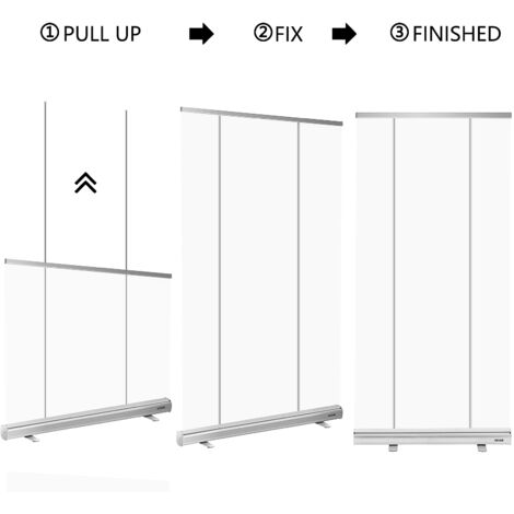 Barriera Parastarnuti VEVOR 121x200cm - Divisorio Trasparente Autoportante Per Negozi E Uffici - Foto 4