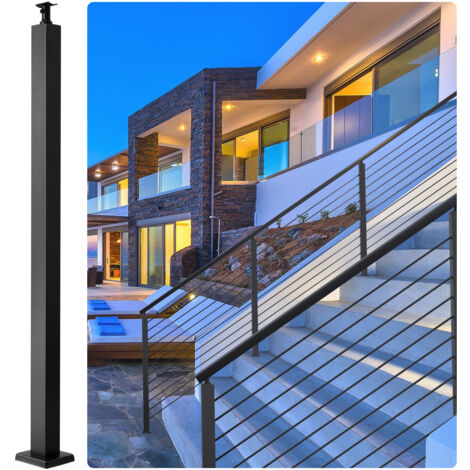 Portaombrelli Da Patio Regolabile Per Ringhiera - Supporto In Acciaio Inox Per Ombrelloni Fino A 15,2 Cm Di Larghezza, Bianco