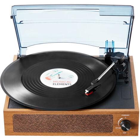 MayRecords Supporto Per Dischi In Vinile – Mensola Da Parete O Tavolo In Ferro, Nero