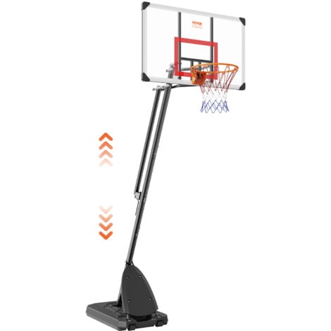 Canestro Da Basket Esterno 135-305cm - Professionale Regolabile In Altezza Per Esterno Ed Interno Con Ruote E Supporto Per Pallone - Per Parco, Casa E Giardino - Foto 10