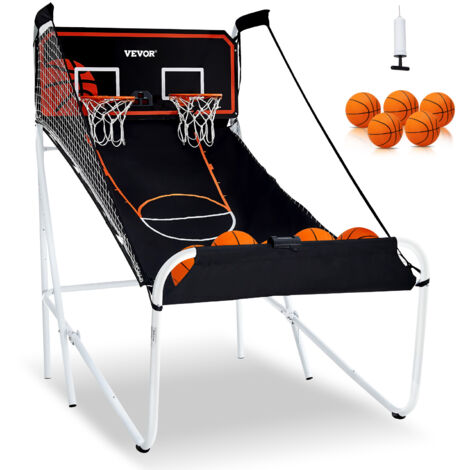 Mophorn Gioco Arcade Di Pallacanestro Pieghevole, Sport Domestico, 2 Persone 4 Palloni 8 Modalita Tabellone Segnapunti Elettronico Lcd E Pompa Di Gonfiaggio Gioco Per Bambini Adulti Bianco Nero 85707428