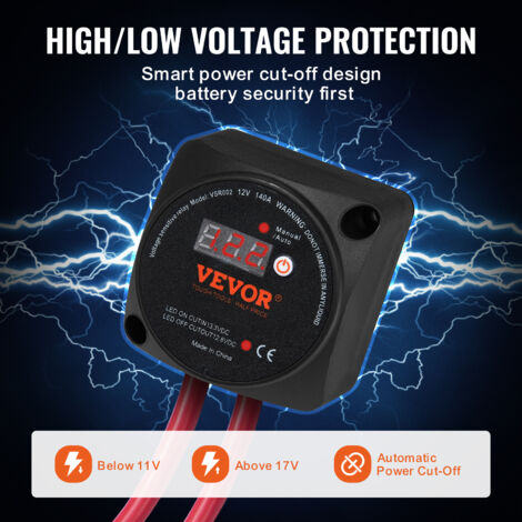 Isolatore Doppia Batteria 140A VSR - Relè Automatico Per Camper E Caravan 12V - Foto 14