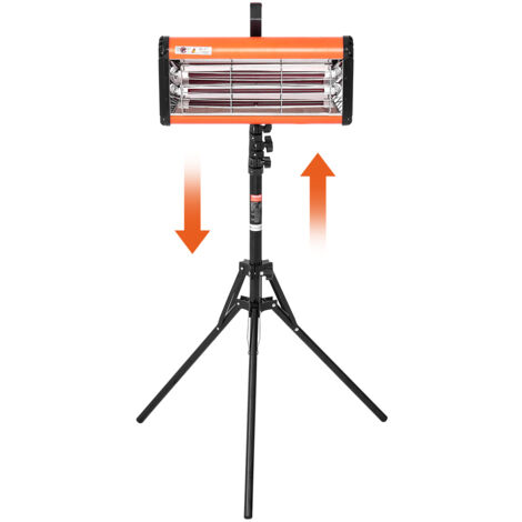 Lampada Polimerizzante A Infrarossi VEVOR 2000W Portatile/fissa - Timer 0-90 Min, Per Auto, Mobili, Asciugatura Rapida