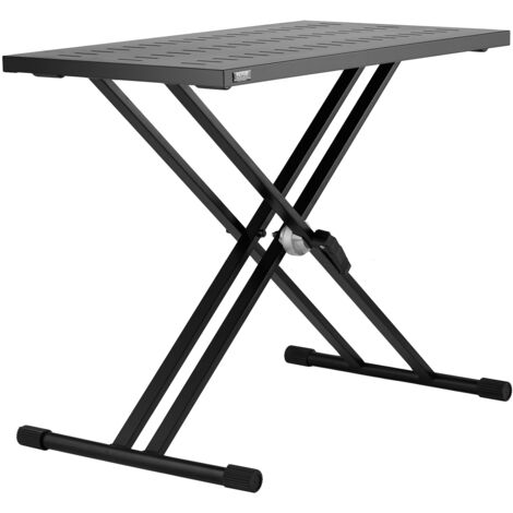Tavolo per computer portatile regolabile in altezza con supporto per mouse, supporto per tastiera, supporto per laptop, in acciaio inox, ABS, nero