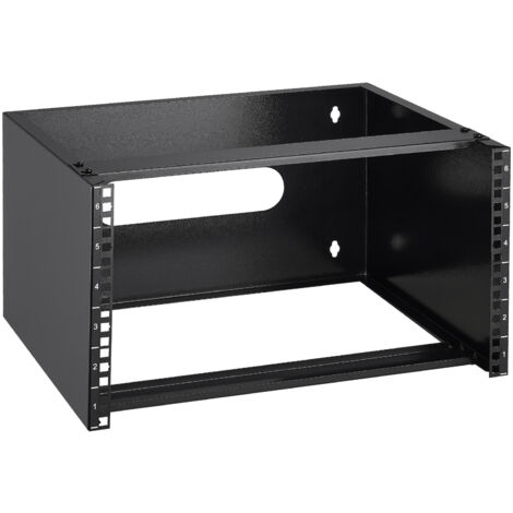 DIGITUS Armadio Di Rete A Parete 10" 6U - Rack In Acciaio Con Porta In Vetro, Profondità 309mm, Carico 30kg, Per Piccoli Uffici E Casa, Colore Grigio (RAL 7035) - 4