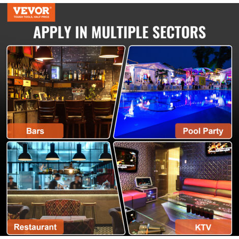 Scaffale Per Vino Illuminato VEVOR - 4 Ripiani In Acrilico, LED Telecomando E App - Foto 3