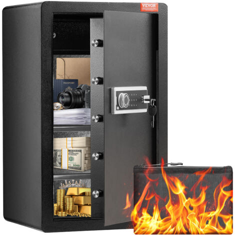 Cassaforte Da Pavimento Brihard 13.5L - Per Documenti A4, Serratura Chiave, 18x42x26cm - Foto 4