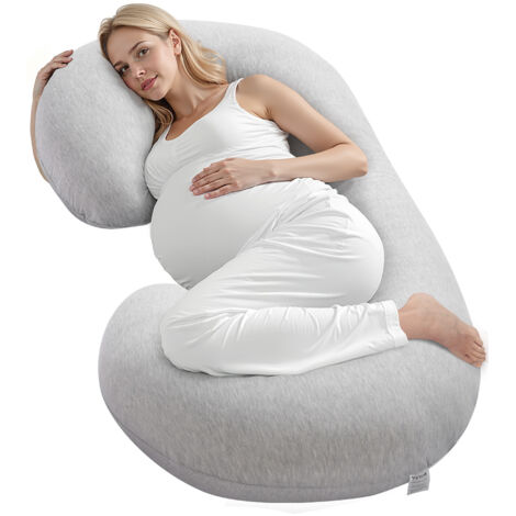 Acquista Cuscino per maternità a forma di U e federa in puro cotone per gravidanza, comodo cuscino per dormire per donne incinte in Italia a partire da 79
