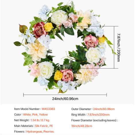 Decorazione Auto Matrimonio ORCHIDEEN - Ghirlanda Fiori Artificiali Con