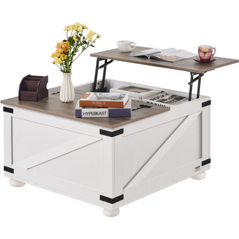 Tavolino 105x50x42,5 Cm Tavolino Da Fumo Salotto FOLUBAN Tavolino Da Caffè Rustico, Tavolo Da Cocktail Industriale Tavolino Rettangolare Salotto Tavolino Salotto Moderno