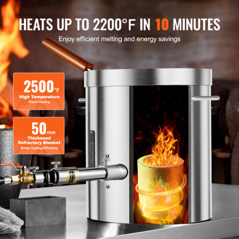 DEVIL-FORGE Forgia a Gas Propano DFPROF2+1D Fucina con 2 Bruciatori DFP (160.000 BTU) uso1o2, 1 porta, Fabbricazione di Coltelli, Lavorazione dei Metalli, Fabbro, Maniscalco 1370°C