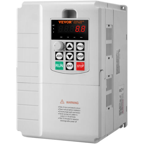 DewinLVD Convertitore di Frequenza VFD, Inverter per Motori Trifase 380V 2,2 kW Uscita di Ingresso 380V per il Controllo Della Velocità del Motore con Cavo di Prolunga da 2m