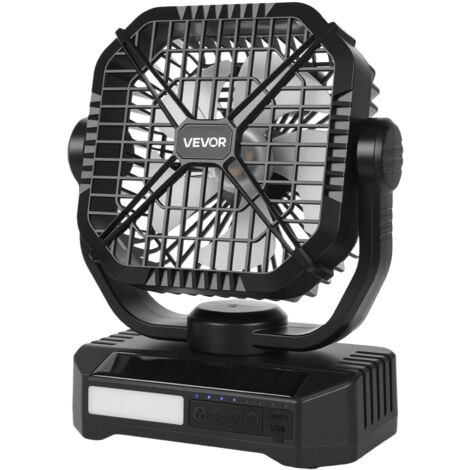 Ventilatore da campeggio, ventilatore portatile ricaricabile da 10000
