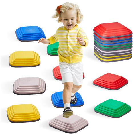 AIYAPLAY Pietre Di Equilibrio Per Bambini +3 Anni – Set 6 Pezzi A Forma Di Pesce | Antiscivolo, Impilabili, Multicolore, Carico Max 80 Kg