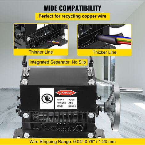 220V Macchina Spellacavi Portable Powered Stripping Machine Scrap Cable  Stripper