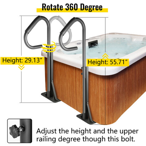 Randaco Maniglia Doccia Maniglia antiscivolo in acciaio Fluorescente, per  vasca da bagno, camera da letto, ringhiera