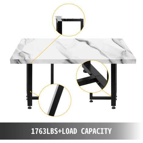 VEVOR VEVOR Gambe da Tavolo in Metallo 28 Pollici, Gambe Tavolo Acciaio  Figura Trapezoidale, Gambe da Scrivania Acciaio Nero con Capacità di Carico  661 libbre, per Tavolino, Mobile TV, Scrivania