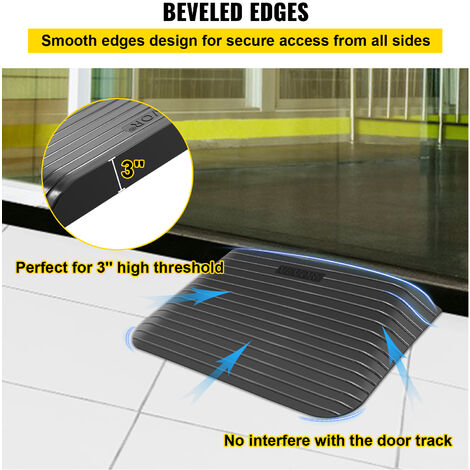 Rampa Per Cordolo In Gomma 50x32,5x14 Cm - Foto 4