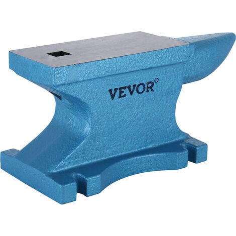 VEVOR Incudine a Corno Singolo con Peso 55 LBS, Incudine da Fabbro in Ghisa  Resiste a Colpi pesanti, Incudine Rotonda in Corno Superficie di Lavoro 22  x 10,5 cm, Strumenti e Attrezzature per Forgiare