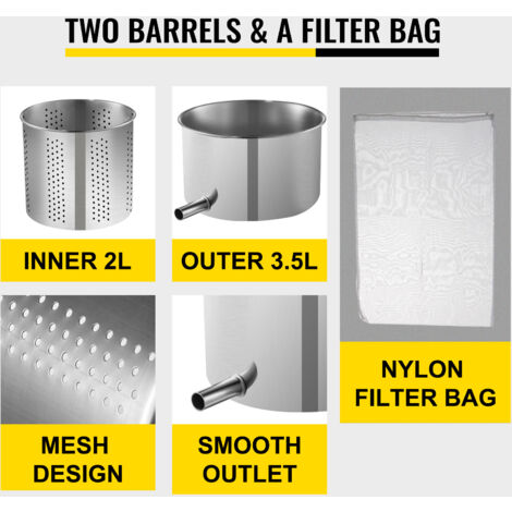 Torchio Premitutto ESTO 3 Litri - In Acciaio Inox Per Melanzane, Succhi E Conserve - Foto 11