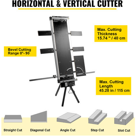 VEVOR Tagliatrice di Schiuma, 220V 200W Spessore Massimo di Taglio 42cm  Macchina da Taglio di Schiuma