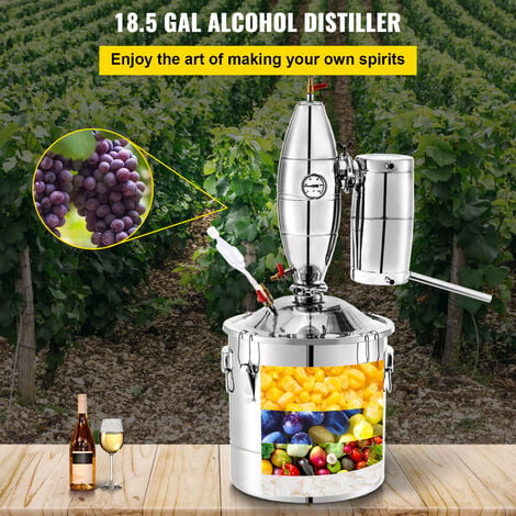 VEVOR Caldaia per Acqua Distillata 70L 18,5 Galloni di Acqua Calda per Acqua  Distillata Utilizzata