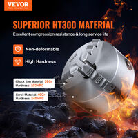 Mandrino A 3 Ganasce VEVOR Per Tornio - Autocentrante, Diametro 160mm - Foto 11