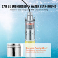 Pompa Sommergibile Solare VEVOR - 369W, 48V, Portata 1.9 M³/h, Prevalenza 83m - Foto 5