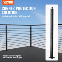 VEVOR Ringhiera Per Recinzione Da Balcone 1067x100x100 Mm Palo - 11