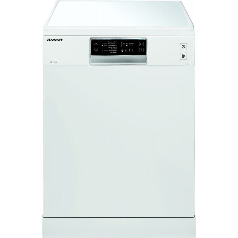 Lave-vaisselle Brandt BDF424VDX Pose Libre 60cm - 14 Couverts, 44dB, Classe D - Argenté