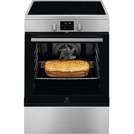 Electrolux – LKI64890BX – Cuisinière induction 60x60 – 9 modes de cuisson dont pizza – Four pyrolyse – Chaleur tournante – Gril électrique 2300W