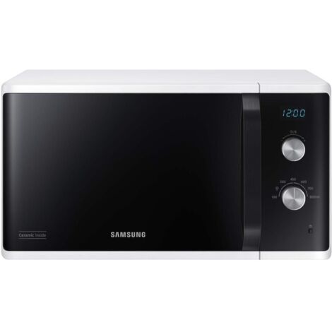 Samsung – Micro-ondes à poser 23L – Puissance 800W – Commandes électro-mécaniques – Dimensions 27.5 x 48.9 x 39.2 cm – Couleur blanc (1/4)