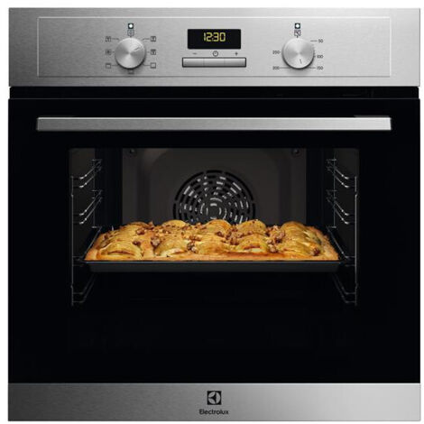 Electrolux – Four électrique chaleur tournante 65L – Nettoyage catalyse – Classe A – Puissance grill 2090W – Dimensions 594x590x560mm – EOH3C01BX