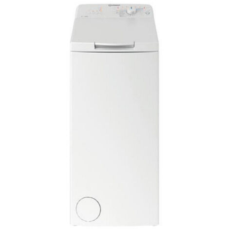 Indesit – Lave-linge top 6 kg – Classe énergétique C – Vitesse d'essorage 1200 tr/min – 12 programmes – BTWL6240FRN